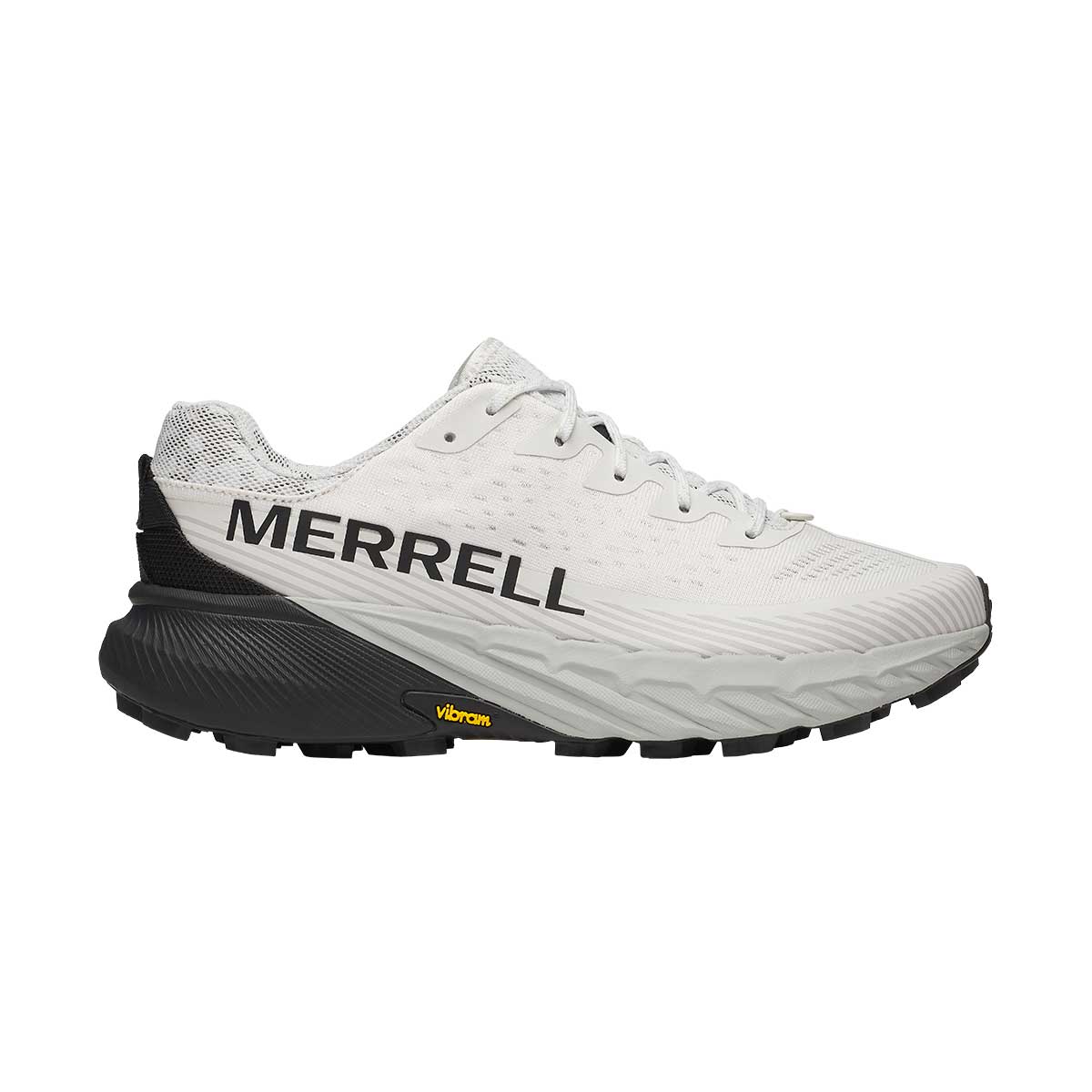 Merrell Agility Peak 5 Trail Run Shoe Men's in Ash and Black